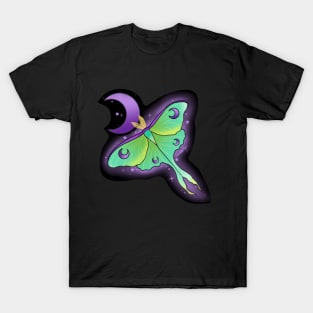 Luna moth with moon T-Shirt